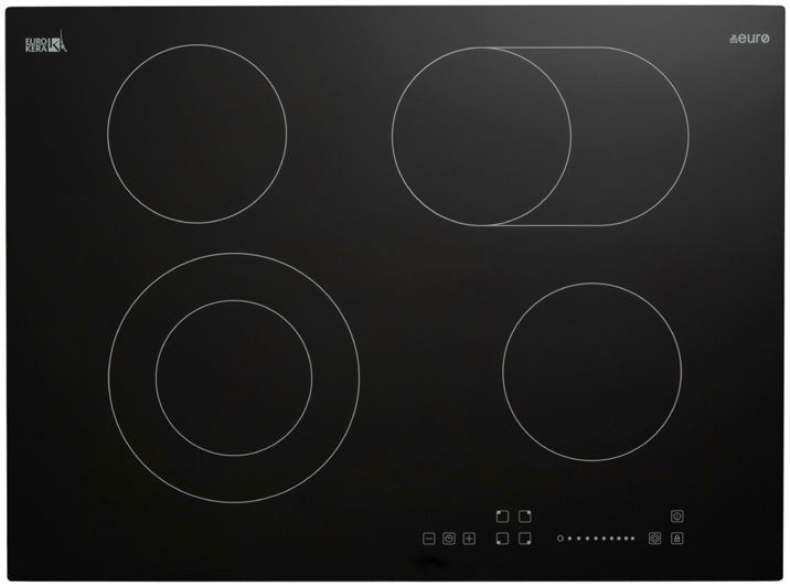 Touch electric cooktop.